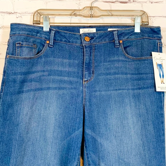Jessica Simpson Rolled Crop Skinny Jeans NWT - Picture 3 of 8